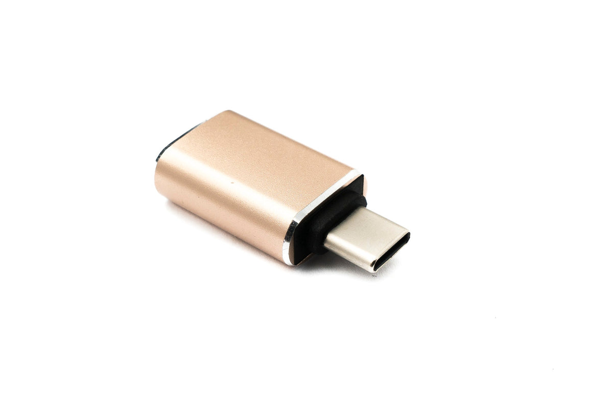 USB 3.1 Adapter Typ C Stecker zu 3.0 A Buchse 5 Gbit/s 100W in Rosa Gelb | System-S