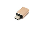 USB 3.1 Adapter Typ C Stecker zu 3.0 A Buchse 5 Gbit/s 100W in Rosa Gelb | System-S