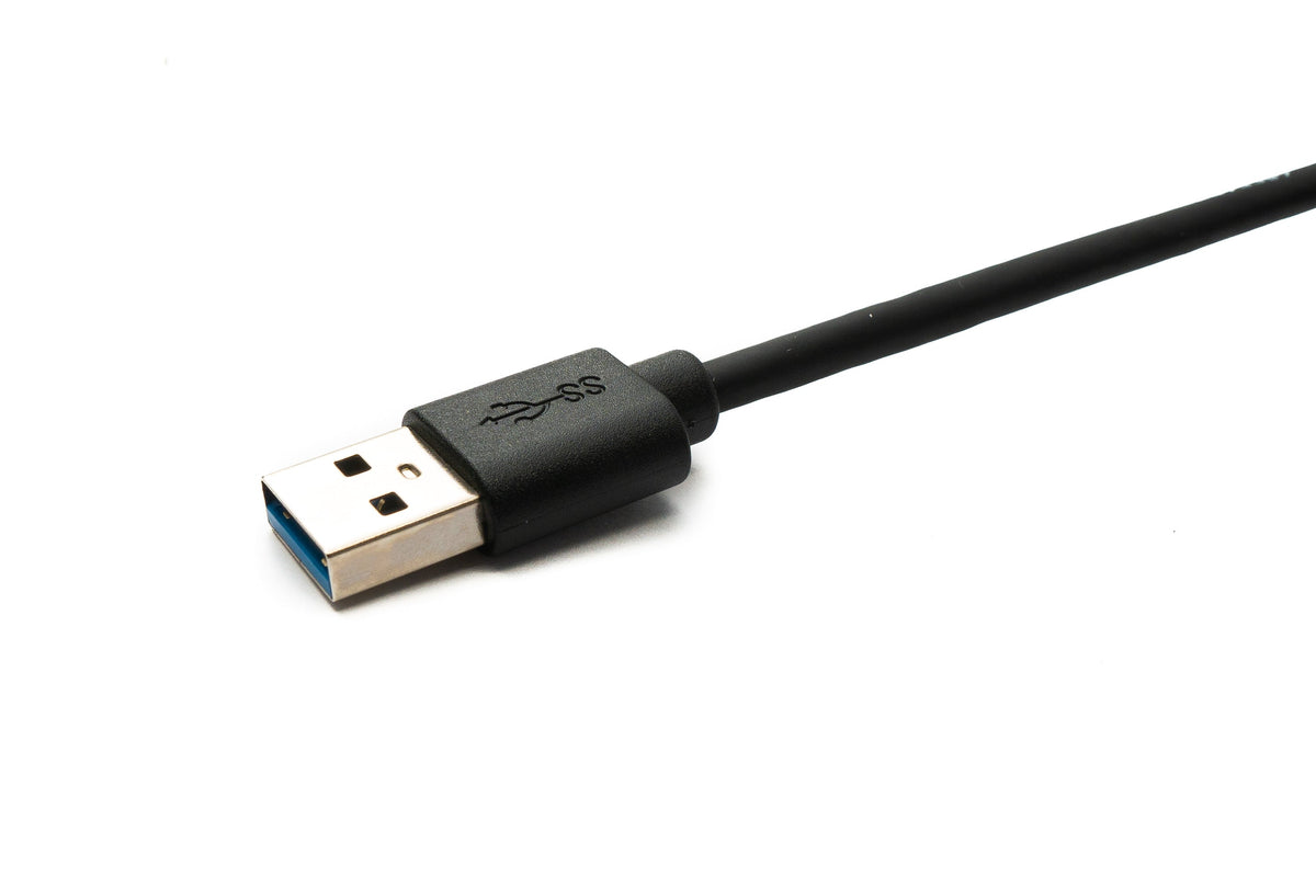 USB 3.2 Gen 1 Kabel 4m Typ C Stecker zu 3.0 Typ A Stecker Winkel Schwarz | System-S
