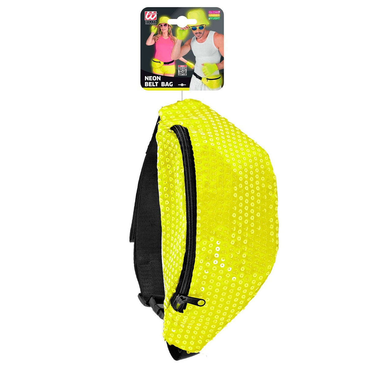 Neon Bauchtasche mit Pailletten | Gelb Namma Markt