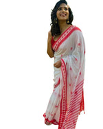 SOFT LILAN SLAB ATTRACTIVE CHARMFULL WITH UNSTITCHED BLOUSE