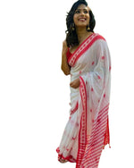 SOFT LILAN SLAB ATTRACTIVE CHARMFULL WITH UNSTITCHED BLOUSE