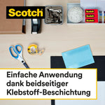 Scotch® doppelseitiges Klebeband, Nachfüllpackung, 2 Rollen, 12 mm x 6,3 m | Packung (1 Stück)