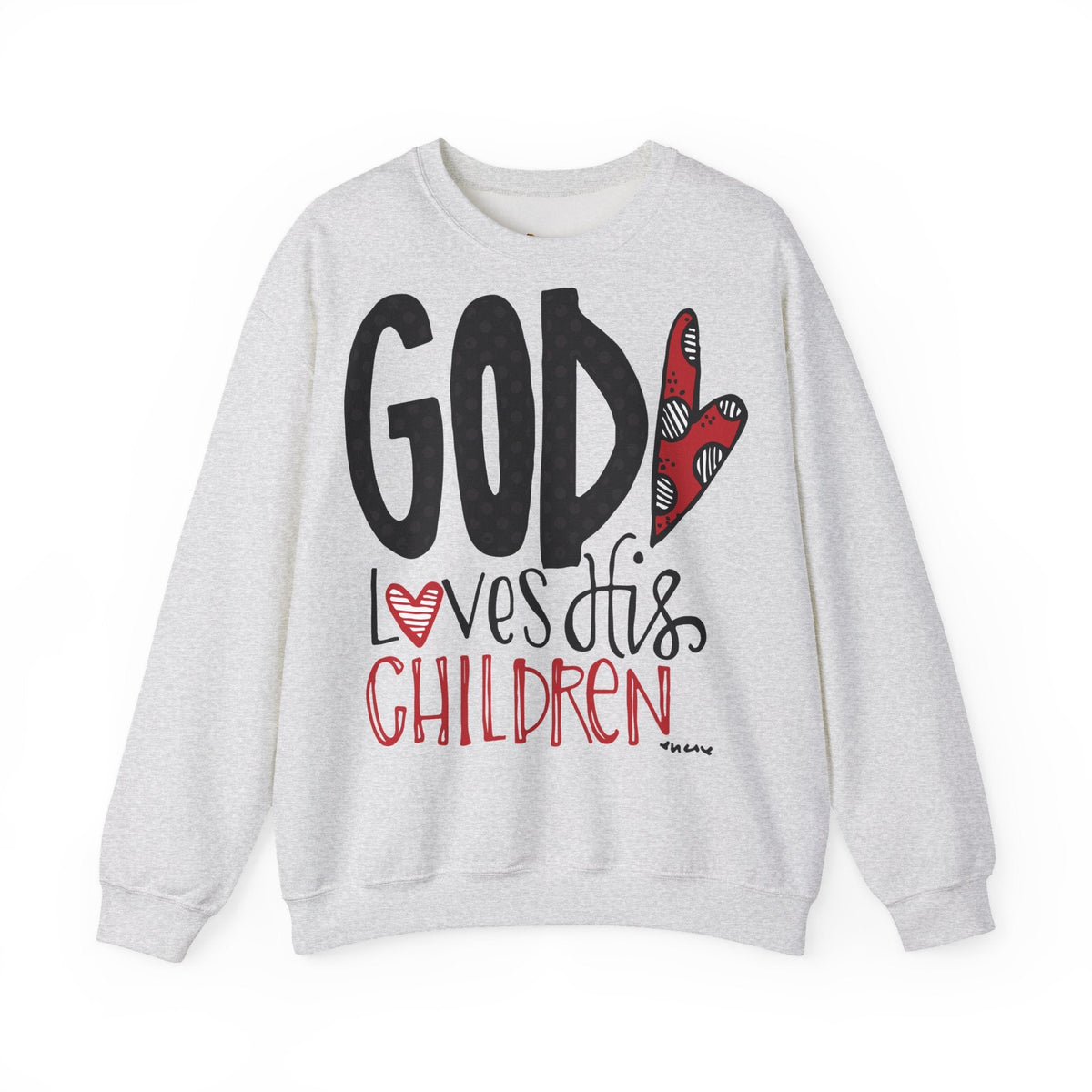 Gott liebt Seine Kinder Sweatshirt – Faith-Crewneck für Kinder und Familie