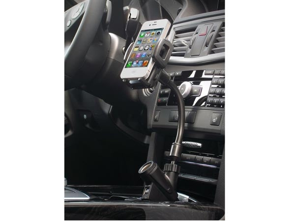 2 in 1 Universal KFZ USB Ladegerät & Halter Halterung für Smartphone Handy GPS PDA | System-S