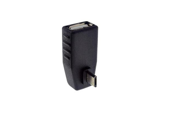 OTG Adapter USB A Host zu micro USB Stecker Adapter 90° Winkel Stecker | System-S