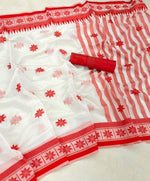 SOFT LILAN SLAB ATTRACTIVE CHARMFULL WITH UNSTITCHED BLOUSE
