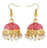 Traditional Multicolor Jhumka with Dome Shape Jhumki Combo