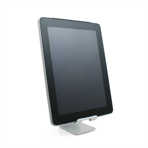 Metall Halter Ständer Stand in Silber für Handy Smartphone E-Book Reader Tablet PC | System-S