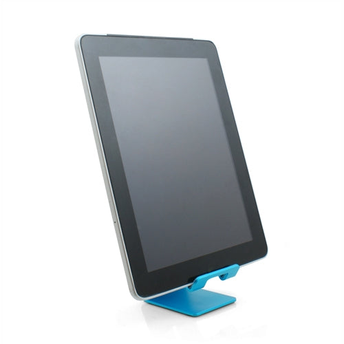 Metall Halter Ständer Stand in Blau für Handy Smartphone E-Book Reader Tablet PC | System-S