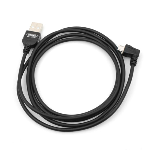 Micro USB Kabel Datenkabel Ladekabel mit 90° Winkelstecker Rechts 140 cm | System-S