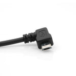 Micro USB KFZ Auto Ladegerät Ladekabel mit 90° Winkelstecker Rechts 30 - 135 cm | System-S