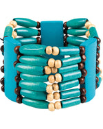 Indianer Squaw Armband - Blau / Türkis