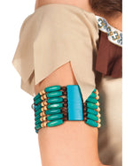 Indianer Squaw Armband - Blau / Türkis