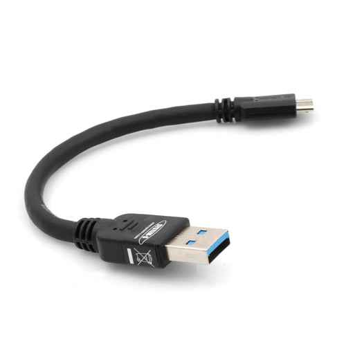 Kurzes Micro USB 3.0 (USB 3.0 Micro-B) Daten & Ladekabel 10 cm für Samsung Galaxy Note 3 | System-S