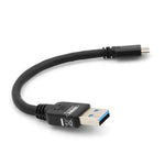 Kurzes Micro USB 3.0 (USB 3.0 Micro-B) Daten & Ladekabel 10 cm für Samsung Galaxy Note 3 | System-S