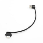 Micro USB 3.0 Kurzes Kabel gewinkelt Winkelstecker 90 Grad 26 cm | System-S