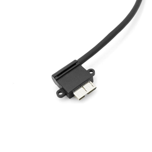 Micro USB 3.0 Kurzes Kabel gewinkelt Winkelstecker 90 Grad 26 cm | System-S