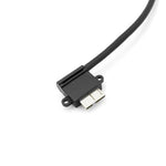 Micro USB 3.0 Kurzes Kabel gewinkelt Winkelstecker 90 Grad 26 cm | System-S