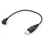 Micro USB Adapter Kabel 90° Winkelstecker 20 cm | System-S