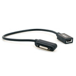 micro USB zu Magnet Stecker Ladekabel für Sony Xperia Z1 Xperia Z Ultra 20 cm | System-S