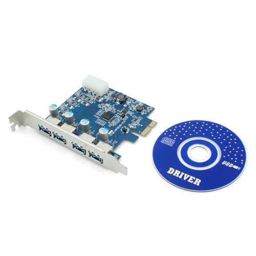 4x Port USB 3.0 PCI Express Karte SATA 4-pin | System-S