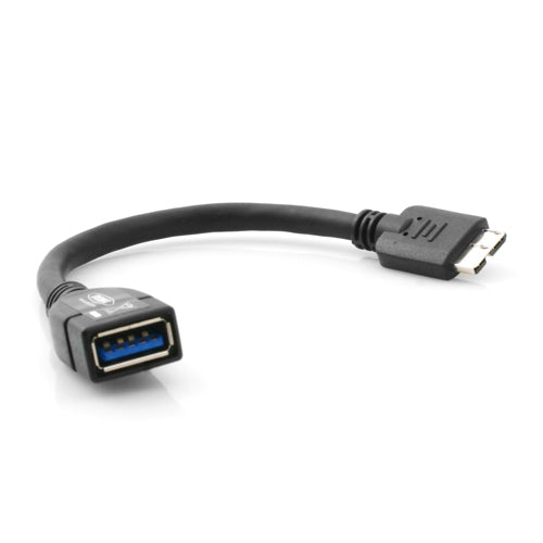 Micro USB 3.0 OTG Host Adapter Kabel (USB A Host zu Micro-B Stecker) 10 cm | System-S