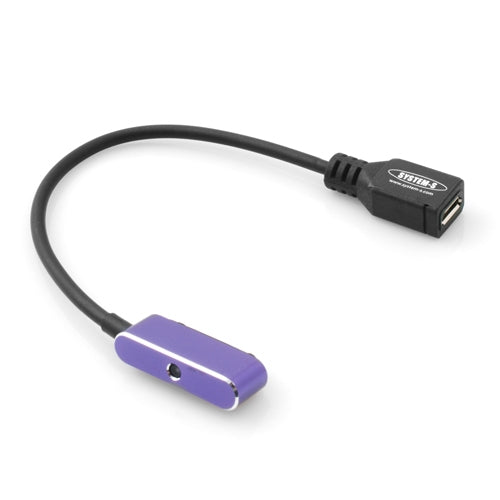 Micro USB zu Magnet Stecker Ladekabel Magnet Stecker mit LED Anzeige für Sony Xperia Z1 Xperia Z2 Compact Lila | System-S