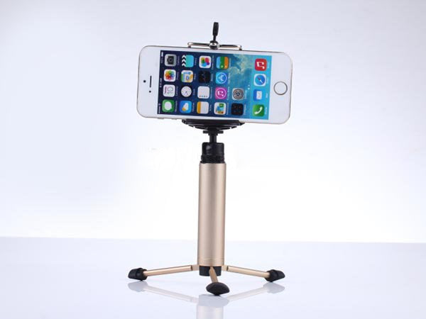 Mini Stativ Halterung Tripod Schlüsselanhänger für Smartphones und Kameras | System-S