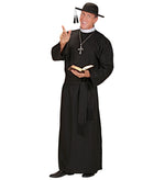 Kostüm Priester für Herren | Robe und Gürtel - Schwarz