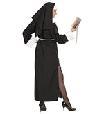 Kostüm Nonne für Damen | Kleid, Gürtel und Haube