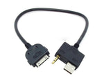 KFZ Auto USB & 3.5mm Klinke für iPhone iPod 30-Pin Anschluss für Hyundai Kia MDI 25cm | System-S