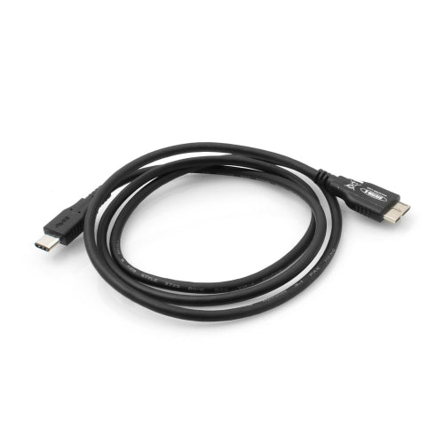 USB 3.1 Type C (male) zu USB 3.0 Micro B (male) Kabel Verlängerung (ca.100 cm) | System-S
