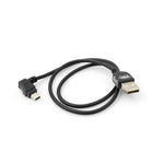 Mini USB Kabel 90 grad gewinkelt Winkelstecker Datenkabel Ladekabel 50 cm | System-S
