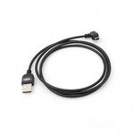 1 m meter Mini USB Kabel 90 grad links gewinkelt Winkelstecker Datenkabel Ladekabel | System-S