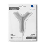 Riesenbuchstabe Folienballon 40"/102cm | Silber #Y