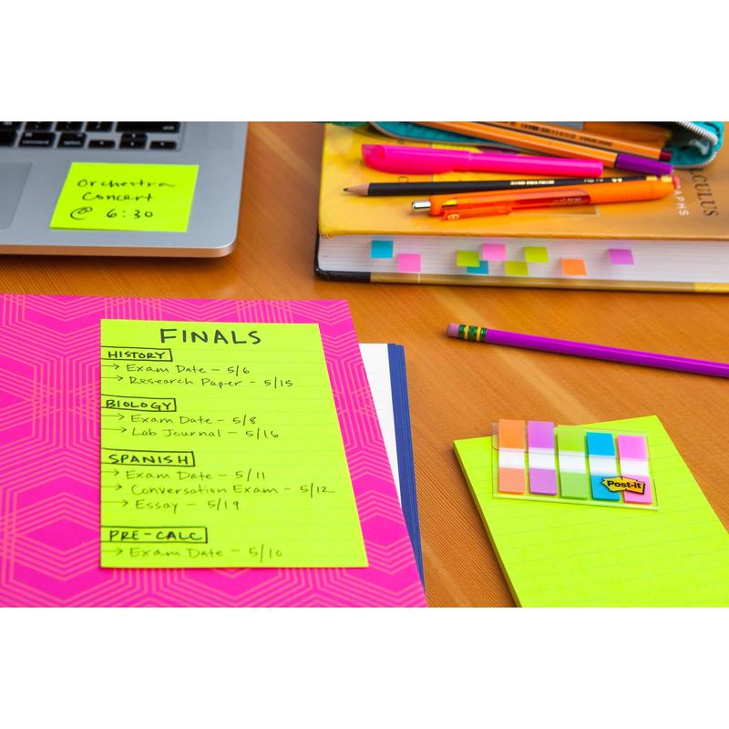 Post-it® Super Sticky Notes im Großformat, Liniert, 101 mm x 152 mm, 90 Blatt/Block, 100% PEFC