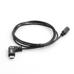 USB 3.1 Type C (male) Winkelstecker 90° gewinkelt zu USB 2.0 Micro B (male) Kabel Verlängerung 100 cm | System-S