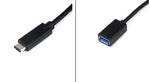 USB 3.1 Typ C Male zu USB 3.0 Typ A oder USB 2.0 Female Datenkabel Ladekabel Kabel Verlängerung 50 cm | System-S