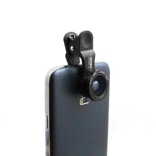 Universal Clip-on 0,67x Weitwinkel und Makro Linse Objektiv für Smartphone Tablet PC | System-S