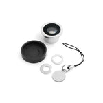 Universal 0,4x Fischauge Fisheye Linse Objektiv magnetischer Halt für Smartphone Tablet PC | System-S