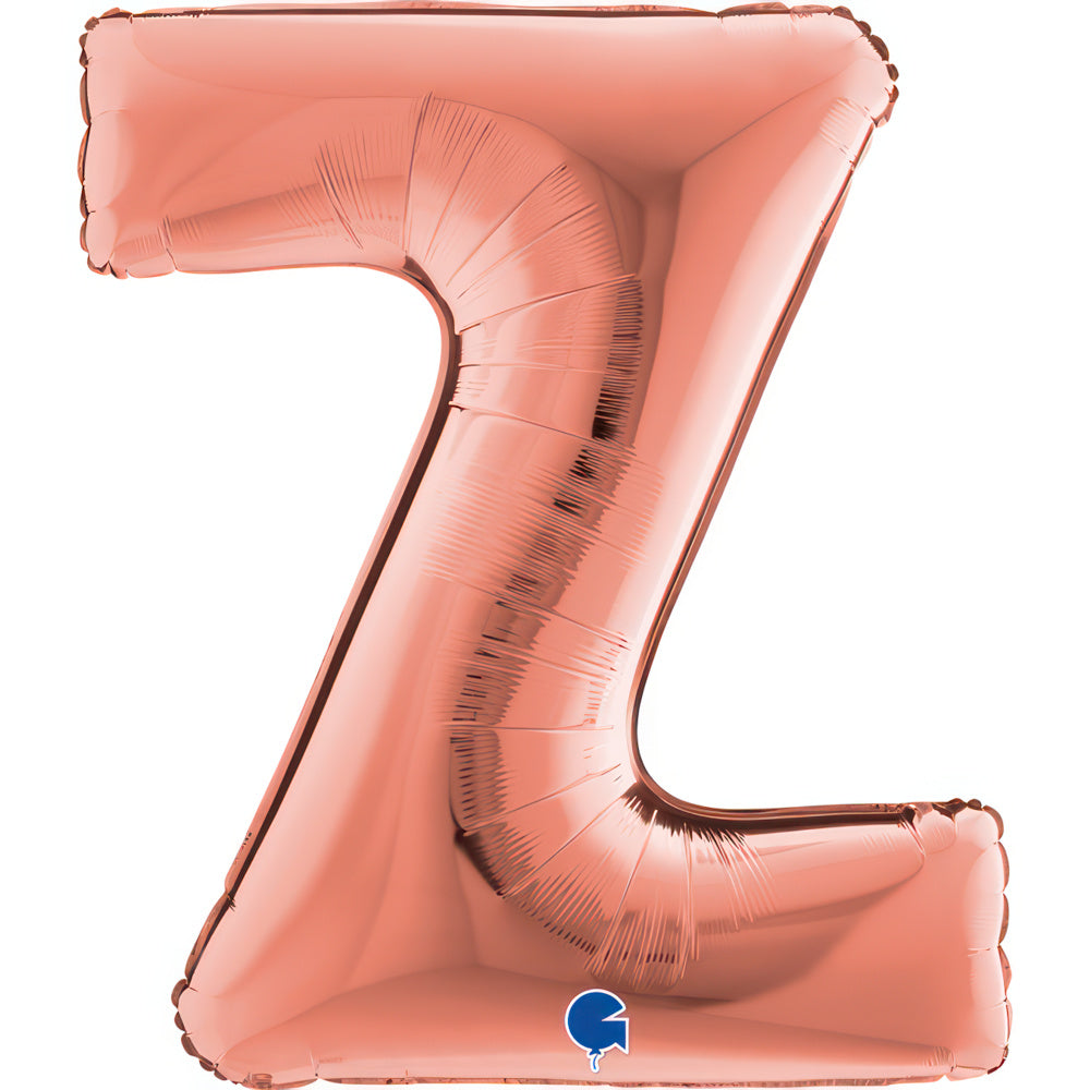 Riesenbuchstabe Folienballon 40"/102cm | Rosegold #Z