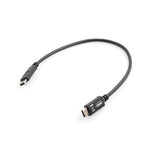 USB 3.1 Type C (male) zu USB 3.1 Type C (male) Kabel Datenkabel Ladekabel 30 cm Schwarz | System-S