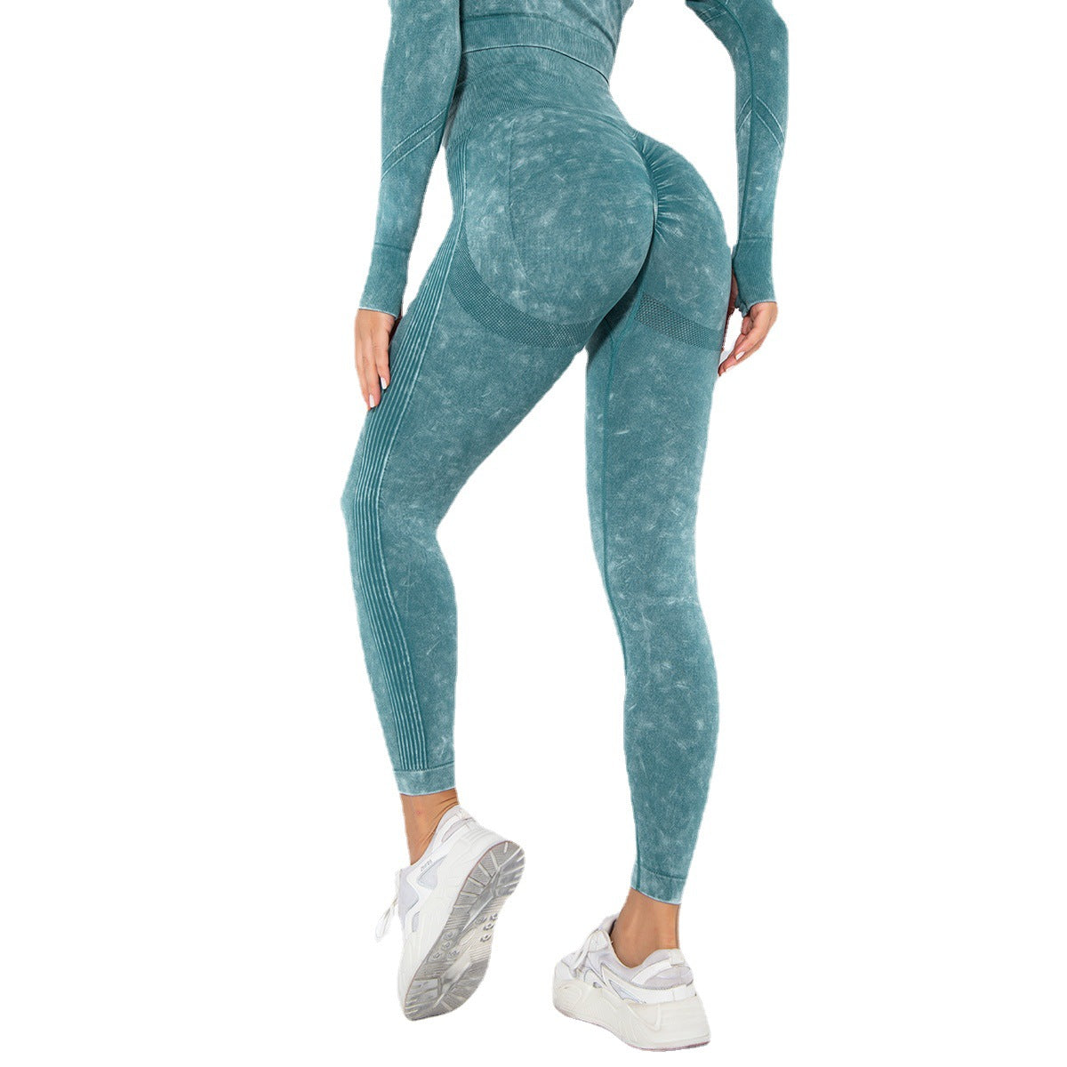 Modische Peach-Hip Feuchtigkeitsableitende Yoga-Hose
