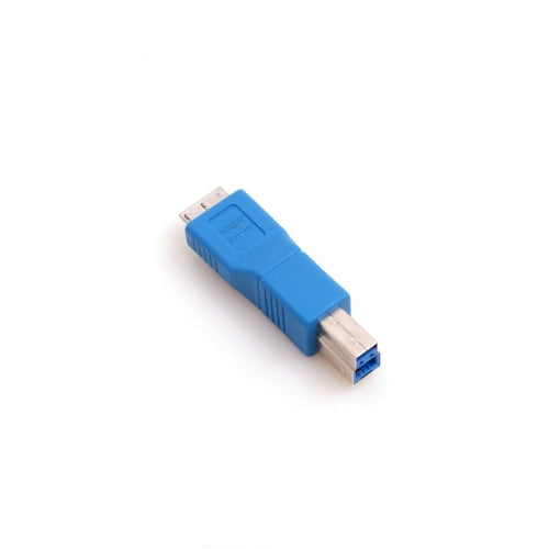 USB 3.0 Adapter Typ B Stecker auf Micro B Stecker in Blau | System-S
