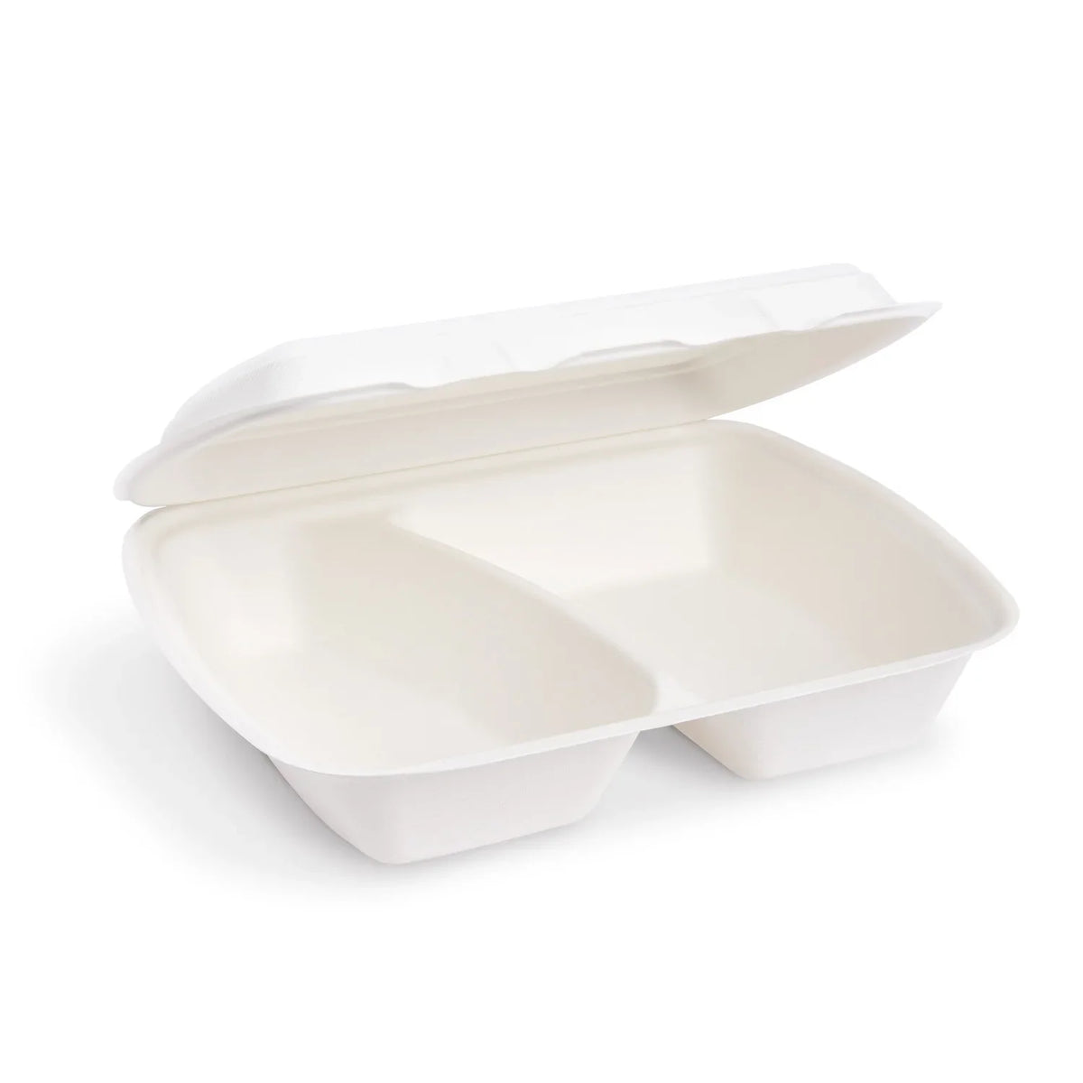 Menü-Box (Zuckerrohr-Bagasse) 2-geteilt 241 x 202 x 70 mm 1000ml