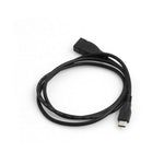 USB 3.1 Typ C (male) zu USB 3.0 Typ A oder USB 2.0 (female) Datenkabel Ladekabel Adapter Verlängerung 100 cm | System-S