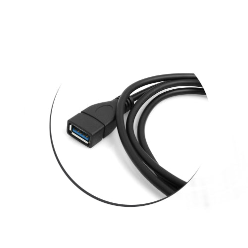 USB 3.1 Typ C (male) zu USB 3.0 Typ A oder USB 2.0 (female) Datenkabel Ladekabel Adapter Verlängerung 100 cm | System-S