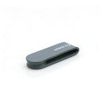 Magnet Clip Kabelbinder Kabelclip für Kopfhörer Kabel Earphones in Grau | System-S