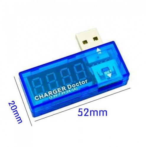 USB Adapter Multimeter Ladegerät Detektor Strom- und Spannungsmesser Voltmeter Amperemeter Tester | System-S
